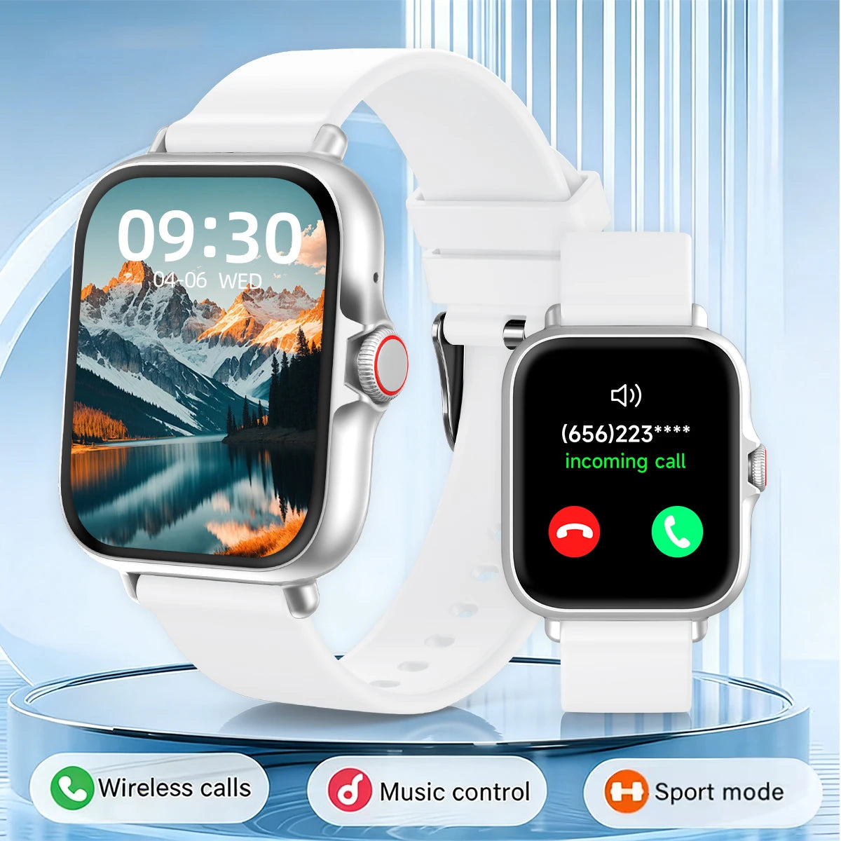 1.83" Smart Watch with Bluetooth Calling - Fitness & Sleep Tracker