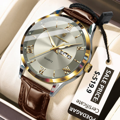 Men's Leather Watch (Ref. 978-C)