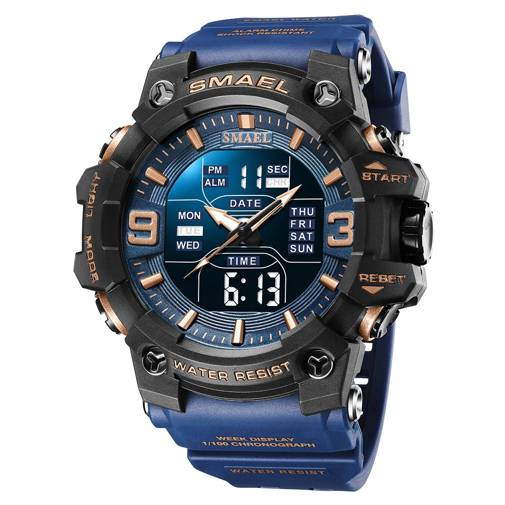 SMAEL Men's Oval Dual-Display Sport Watch (Ref. 8049B)