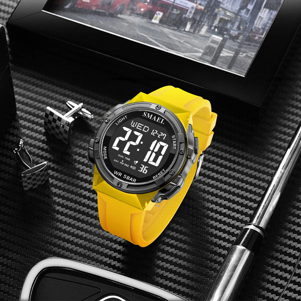 SMAEL Men's Oval Digital Sport Watch