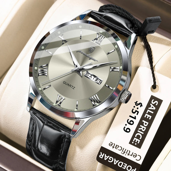 Men's Leather Watch (Ref. 978-C)