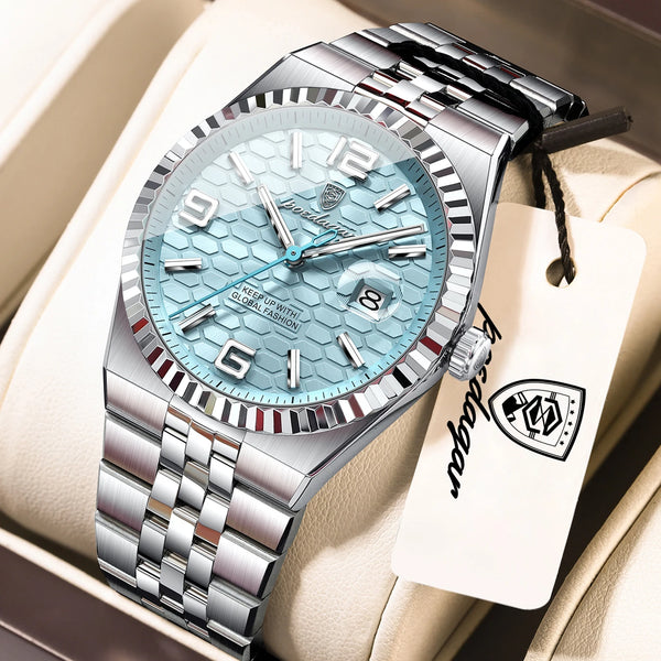 Men's Stainless Steel Sport Watch, Arabic Dial
