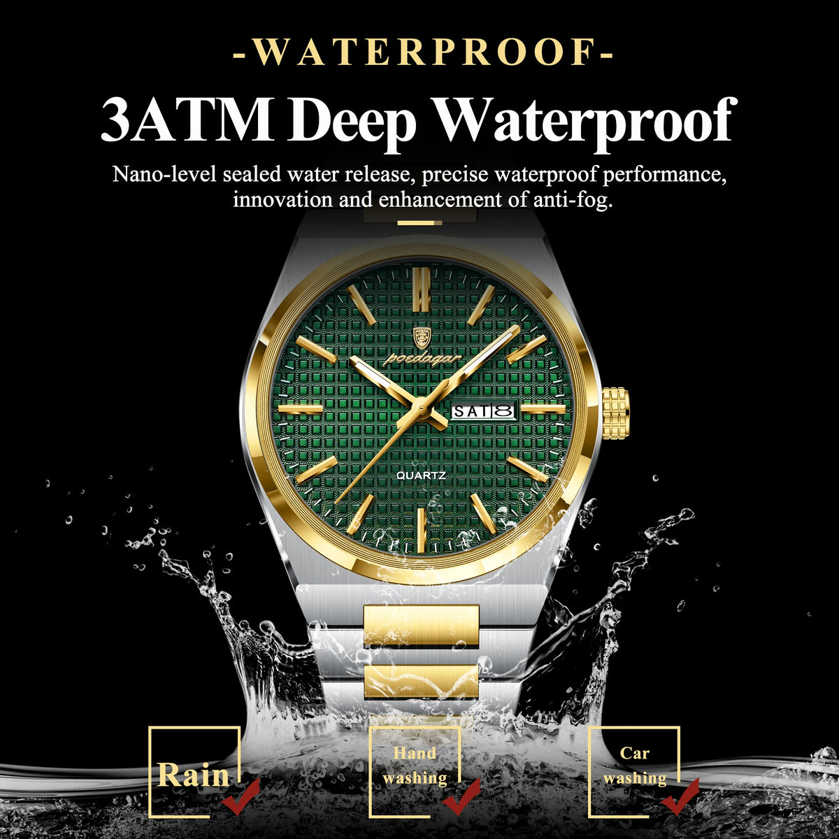 Men's Stainless Steel Watch (Ref. 874)