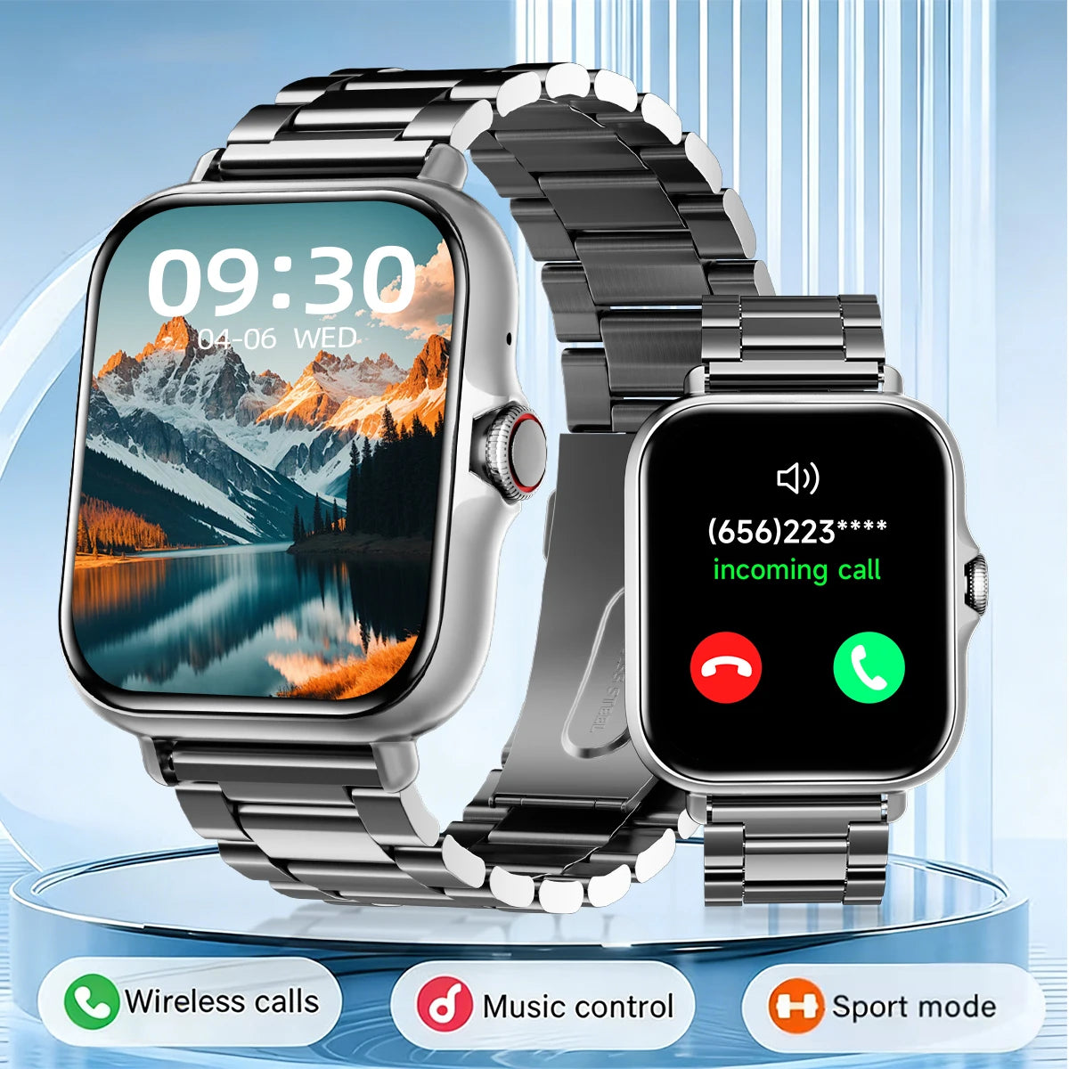 1.83" Smart Watch with Bluetooth Calling - Fitness & Sleep Tracker