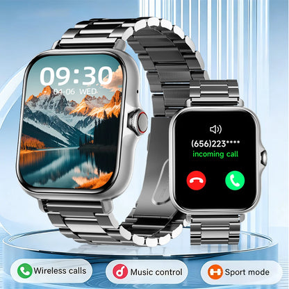 1.83" Smart Watch with Bluetooth Calling - Fitness & Sleep Tracker