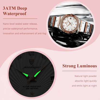 Women's Stainless Steel Watch, Complete Calendar