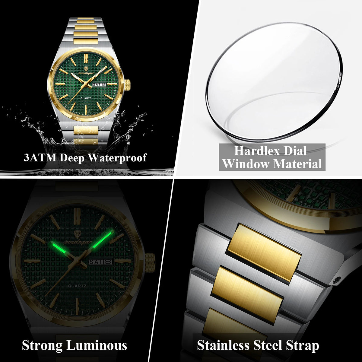 Men's Stainless Steel Watch (Ref. 874)