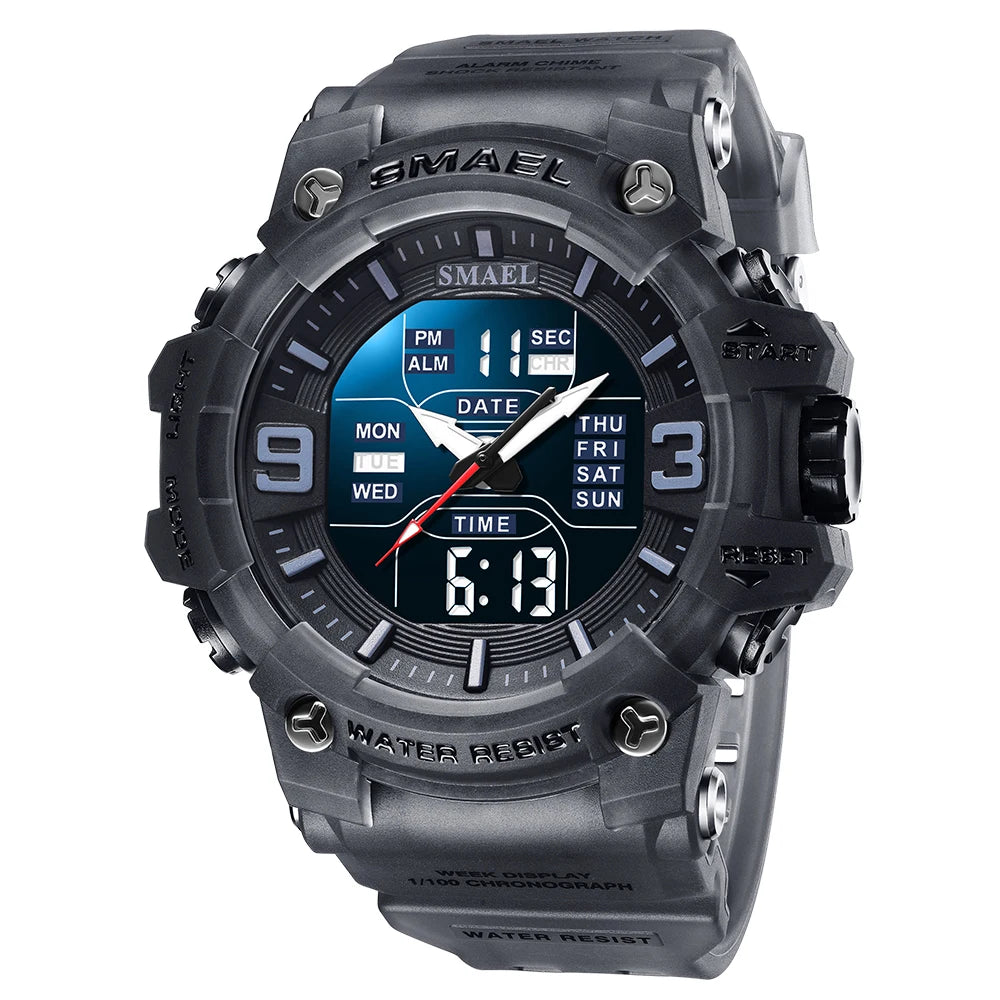 SMAEL Men's Oval Dual-Display Sport Watch (Ref. 8049B)