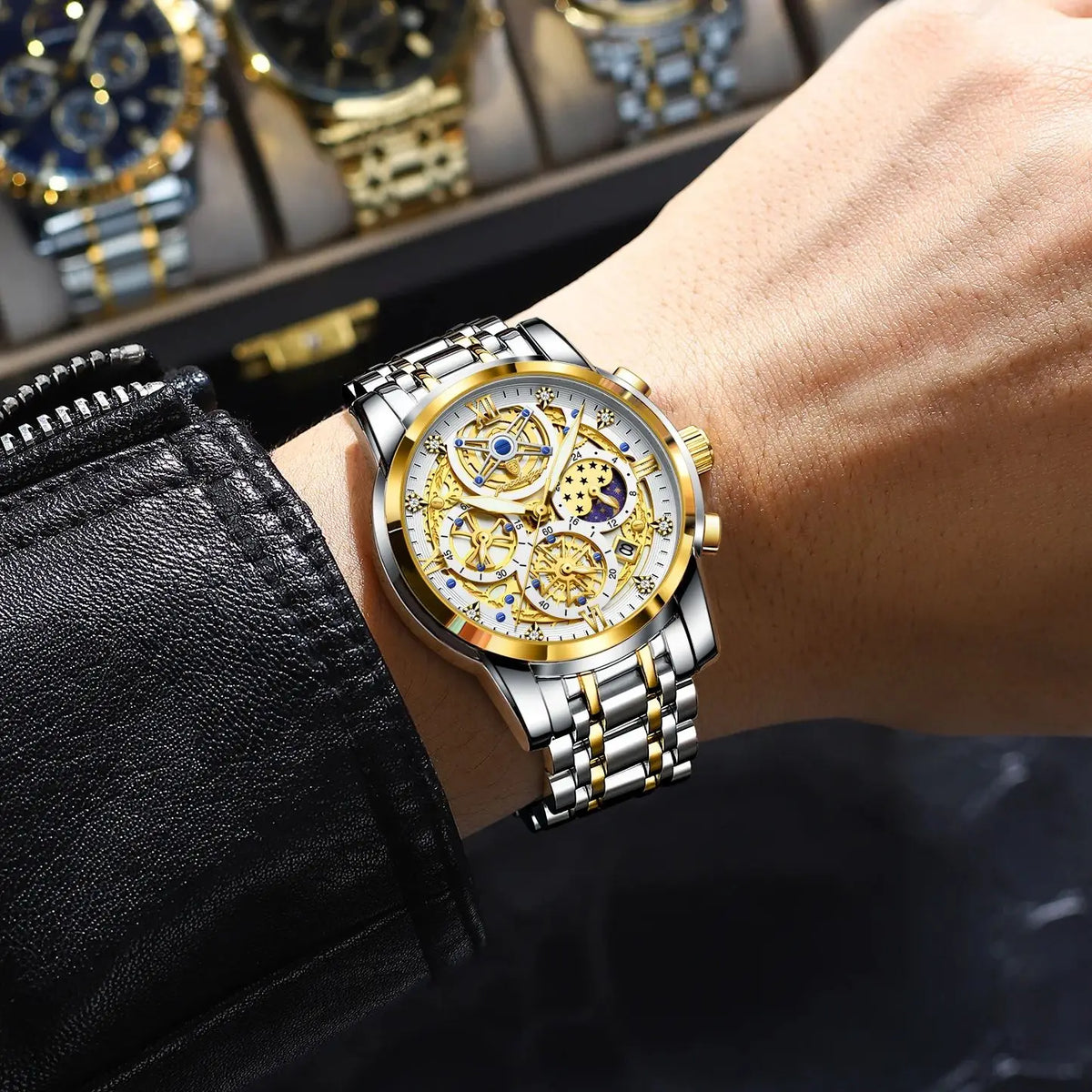 Men's Stainless Steel Watch (Ref. 984-B)