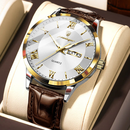 Men's Leather Watch (Ref. 978-D)