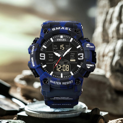 SMAEL Men's Oval Dual-Display Sport Watch (Ref. 8049B)