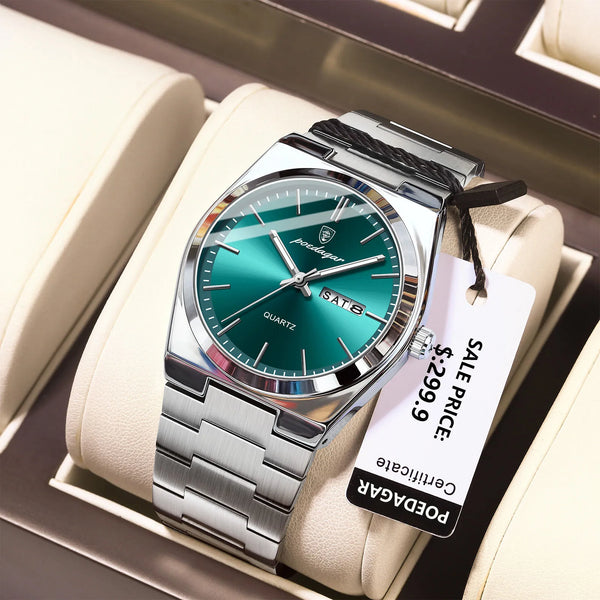 Men's Stainless Steel Watch, Complete Calendar (Ref. 930)