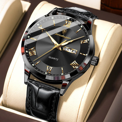 Men's Leather Watch (Ref. 978-D)