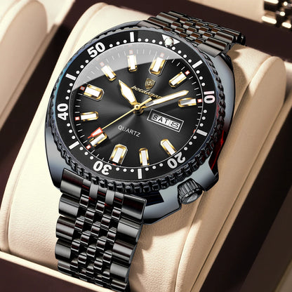 Men's Stainless Steel Watch, Week Display (Ref. 682-A)
