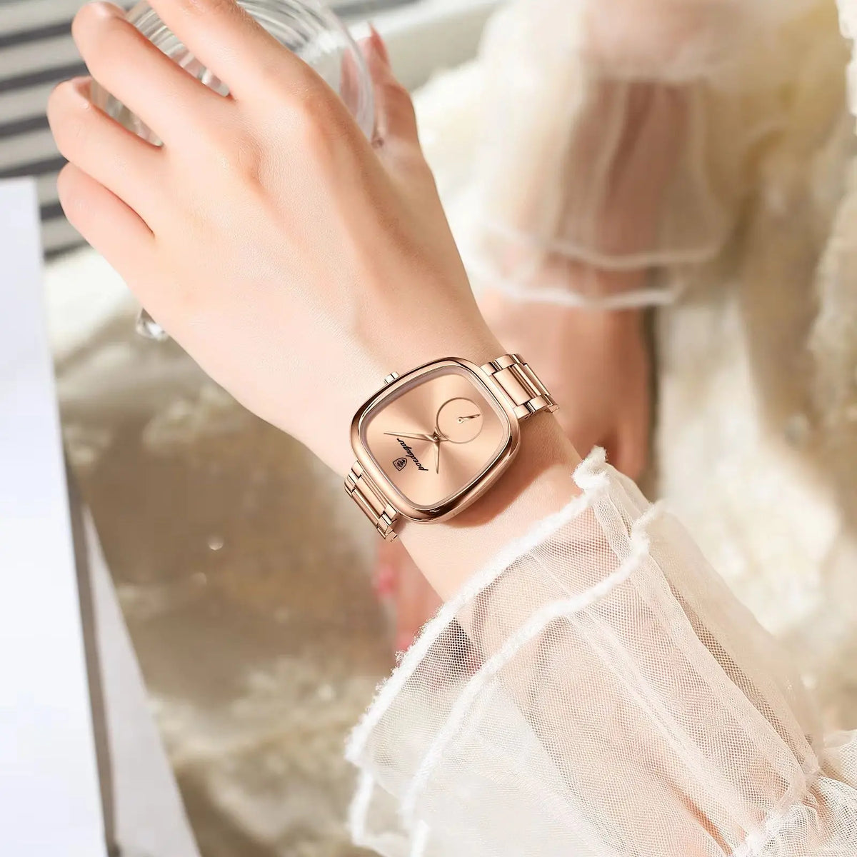 Women's Irregular Shape Stainless Steel Watch