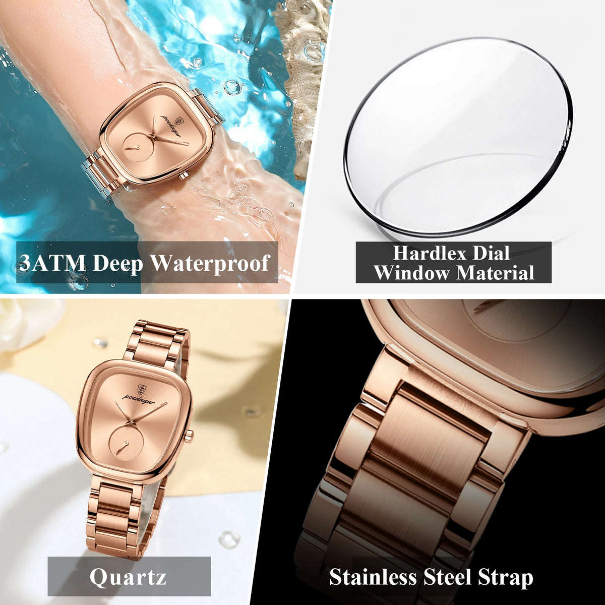 Women's Irregular Shape Stainless Steel Watch