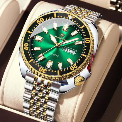 Men's Stainless Steel Watch, Week Display (Ref. 682-A)