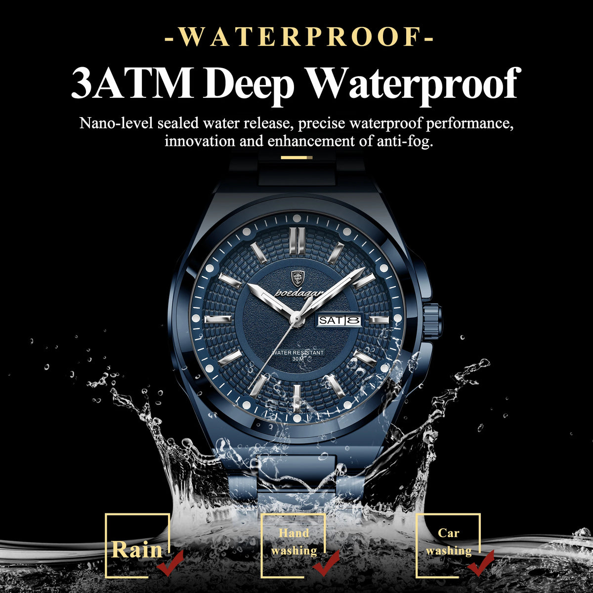 Men's Stainless Steel Watch (Ref. 896)