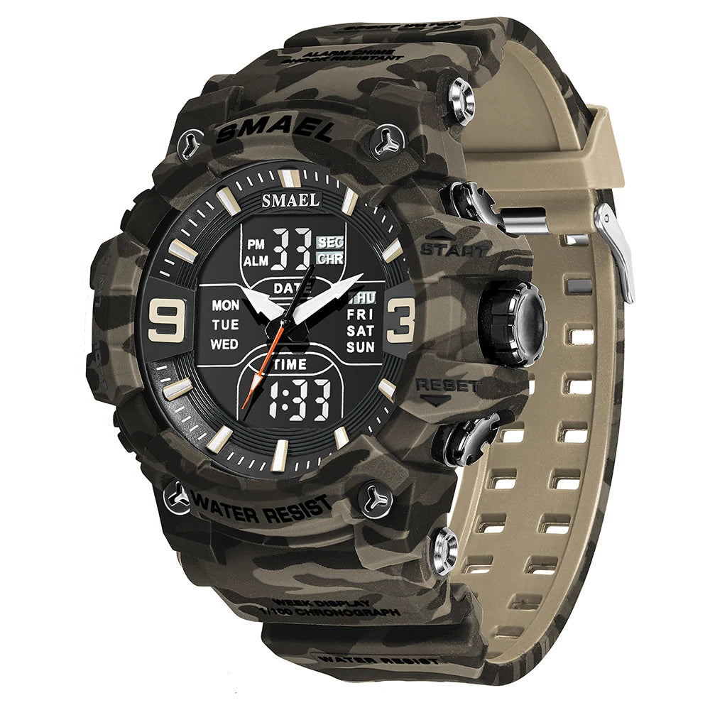 SMAEL Men's Oval Dual-Display Sport Watch (Ref. 8049B)