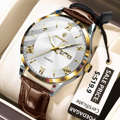 Men's Leather Watch (Ref. 978-C)