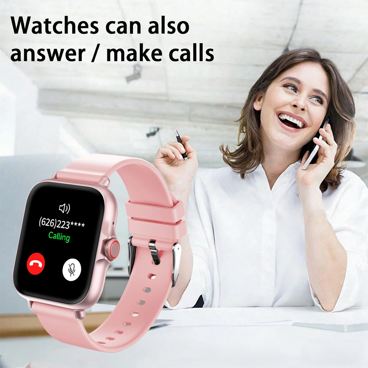 1.83" Smart Watch with Bluetooth Calling - Fitness & Sleep Tracker