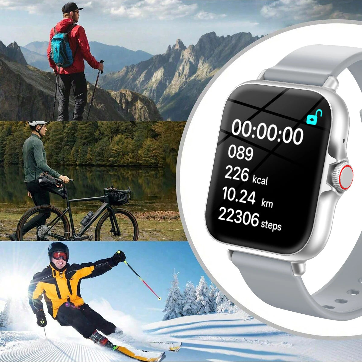 1.83" Smart Watch with Bluetooth Calling - Fitness & Sleep Tracker
