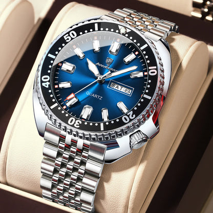 Men's Stainless Steel Watch, Week Display (Ref. 682-A)