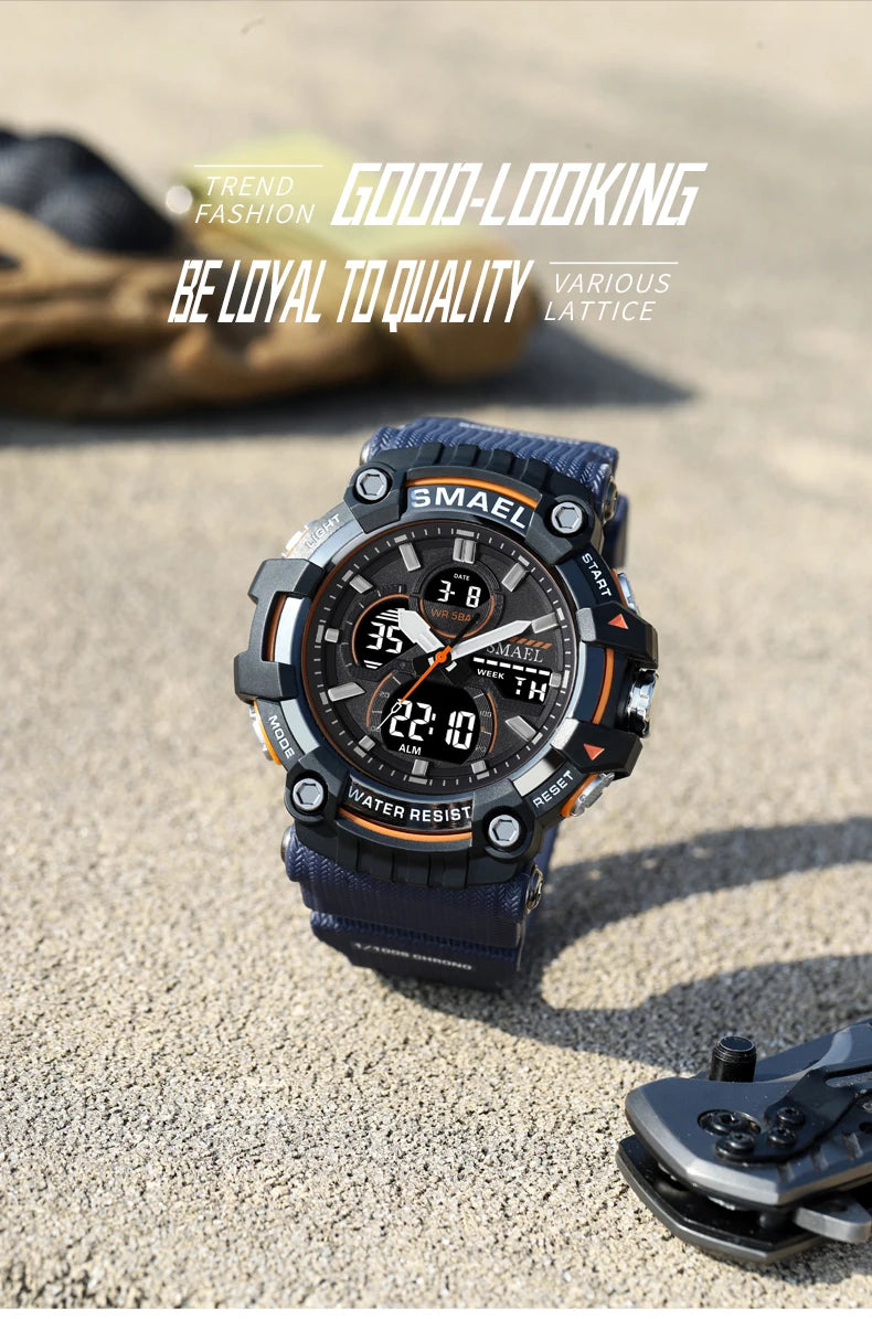 SMAEL Men's Dual-Display Sport Watch (Ref. 8079)