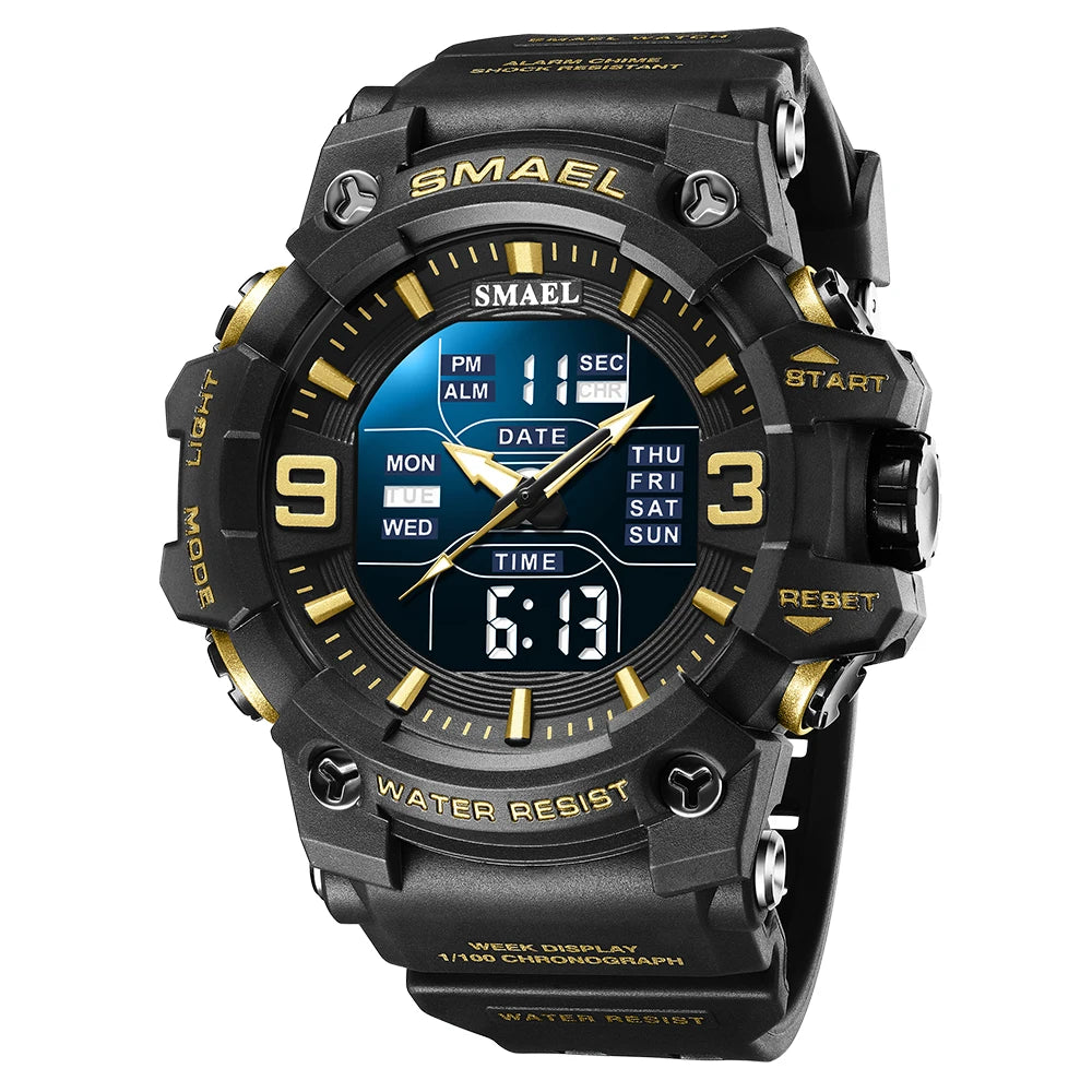 SMAEL Men's Oval Dual-Display Sport Watch (Ref. 8049B)