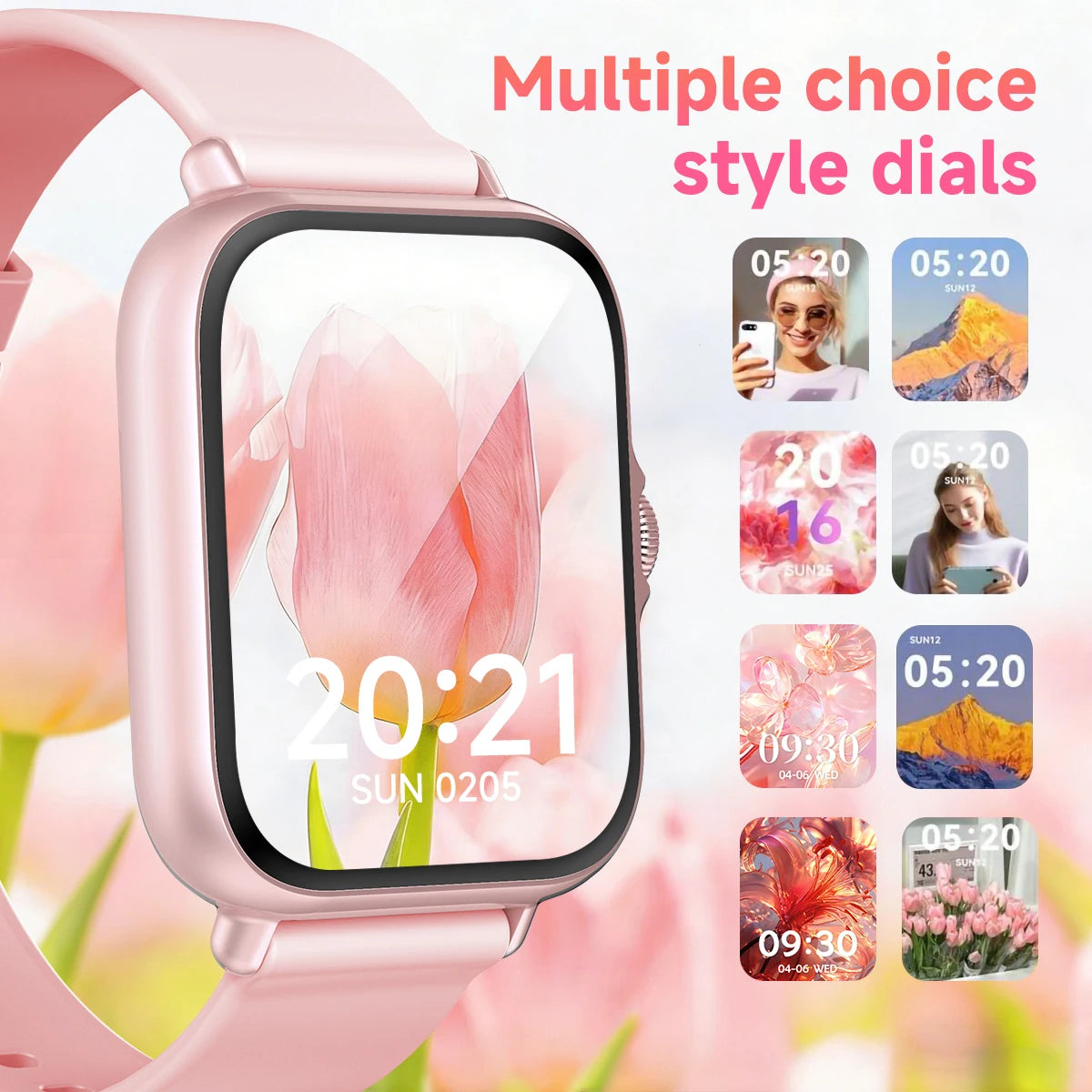 1.83 inch smart watch with touchscreen display and silicone strap — photo 9