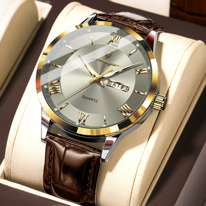 Men's Leather Watch (Ref. 978-D)