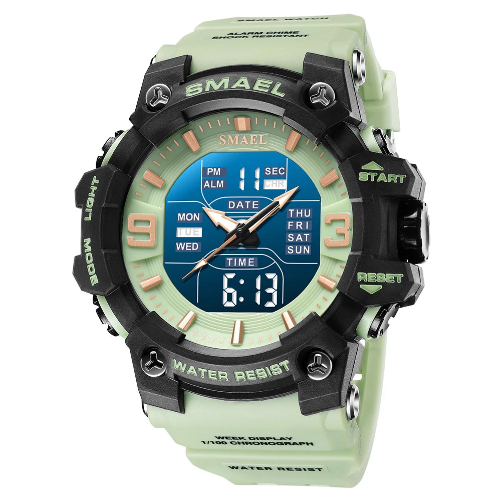 SMAEL Men's Oval Dual-Display Sport Watch (Ref. 8049B)
