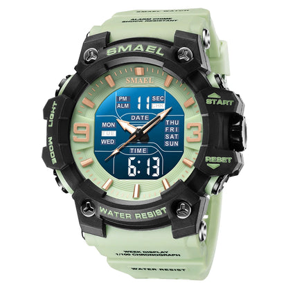 SMAEL Men's Oval Dual-Display Sport Watch (Ref. 8049B)