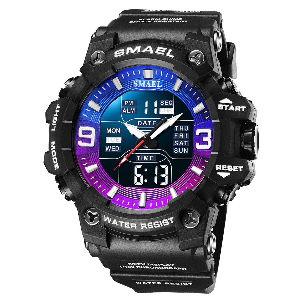 SMAEL Men's Oval Dual-Display Sport Watch (Ref. 8049B)