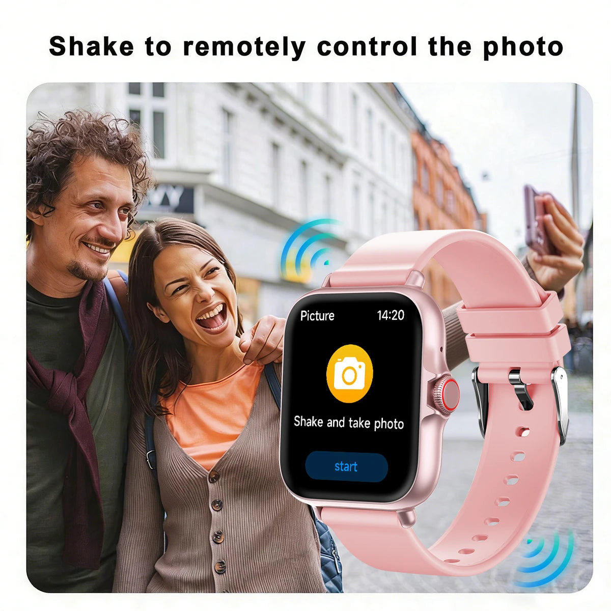 1.83 inch smart watch with touchscreen display and silicone strap — photo 6