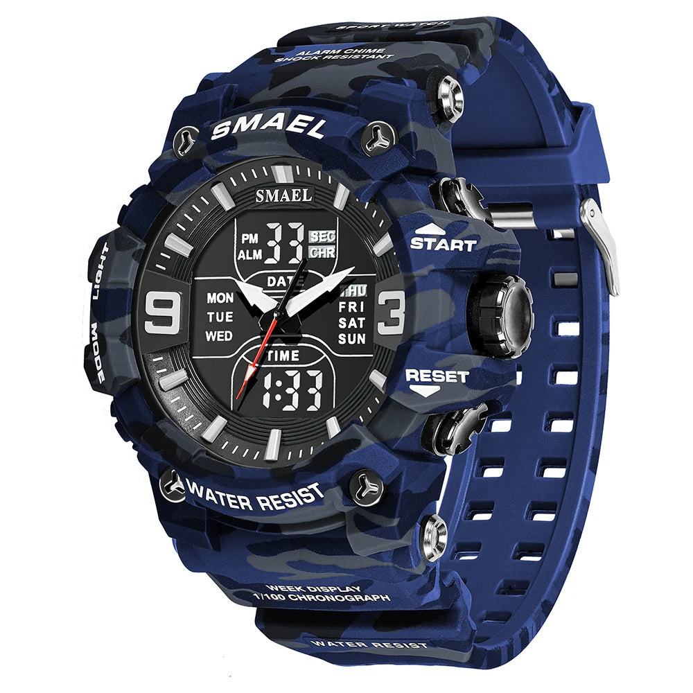 SMAEL Men's Oval Dual-Display Sport Watch (Ref. 8049B)