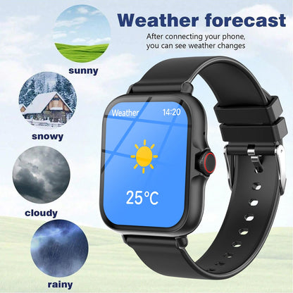 1.83 inch smart watch with touchscreen display and silicone strap — photo 8