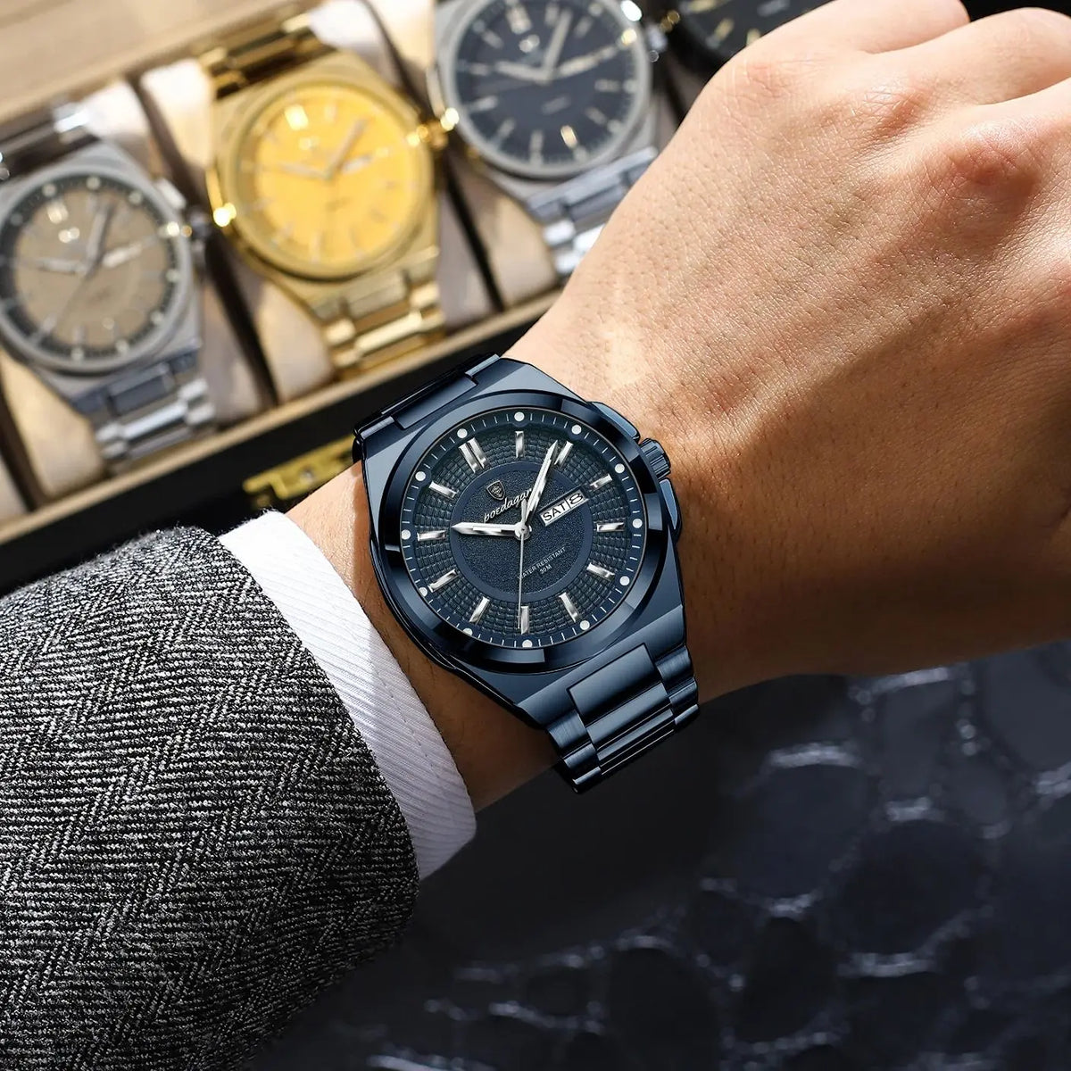Men's Stainless Steel Watch (Ref. 896)