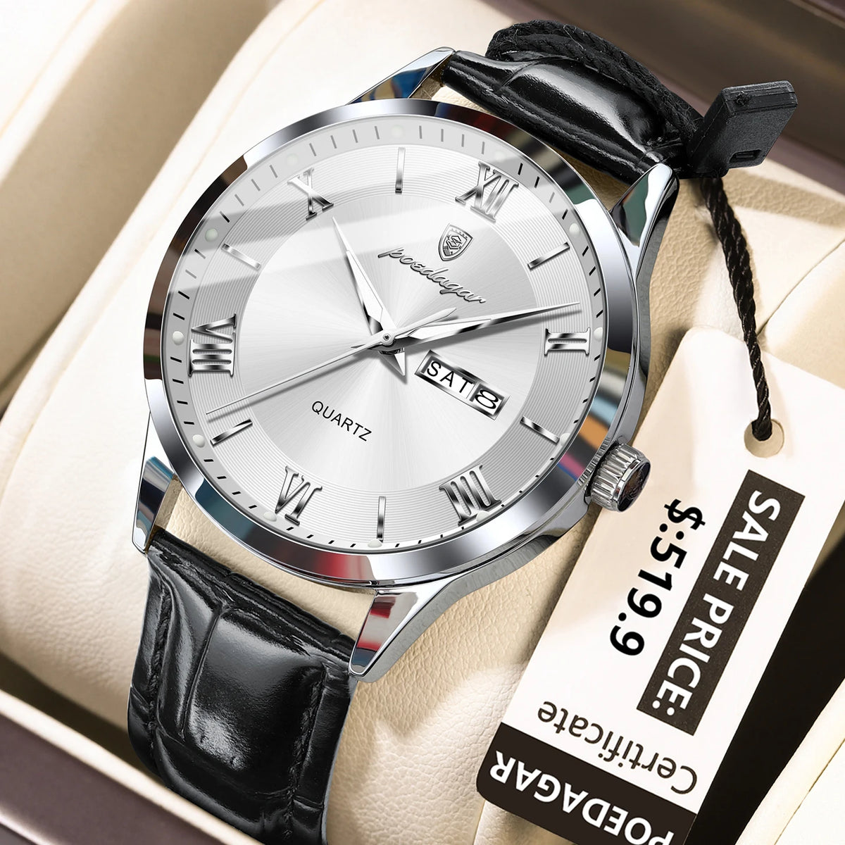 Men's Leather Watch (Ref. 978-C)