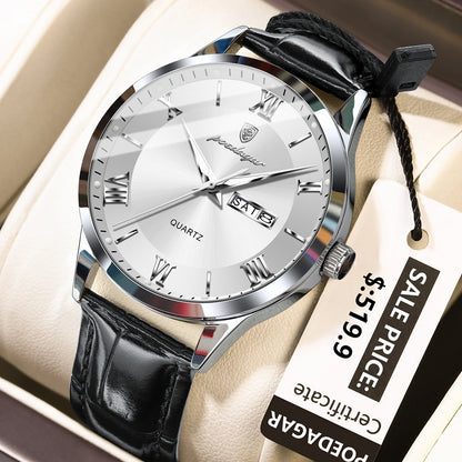 Men's Leather Watch (Ref. 978-C)