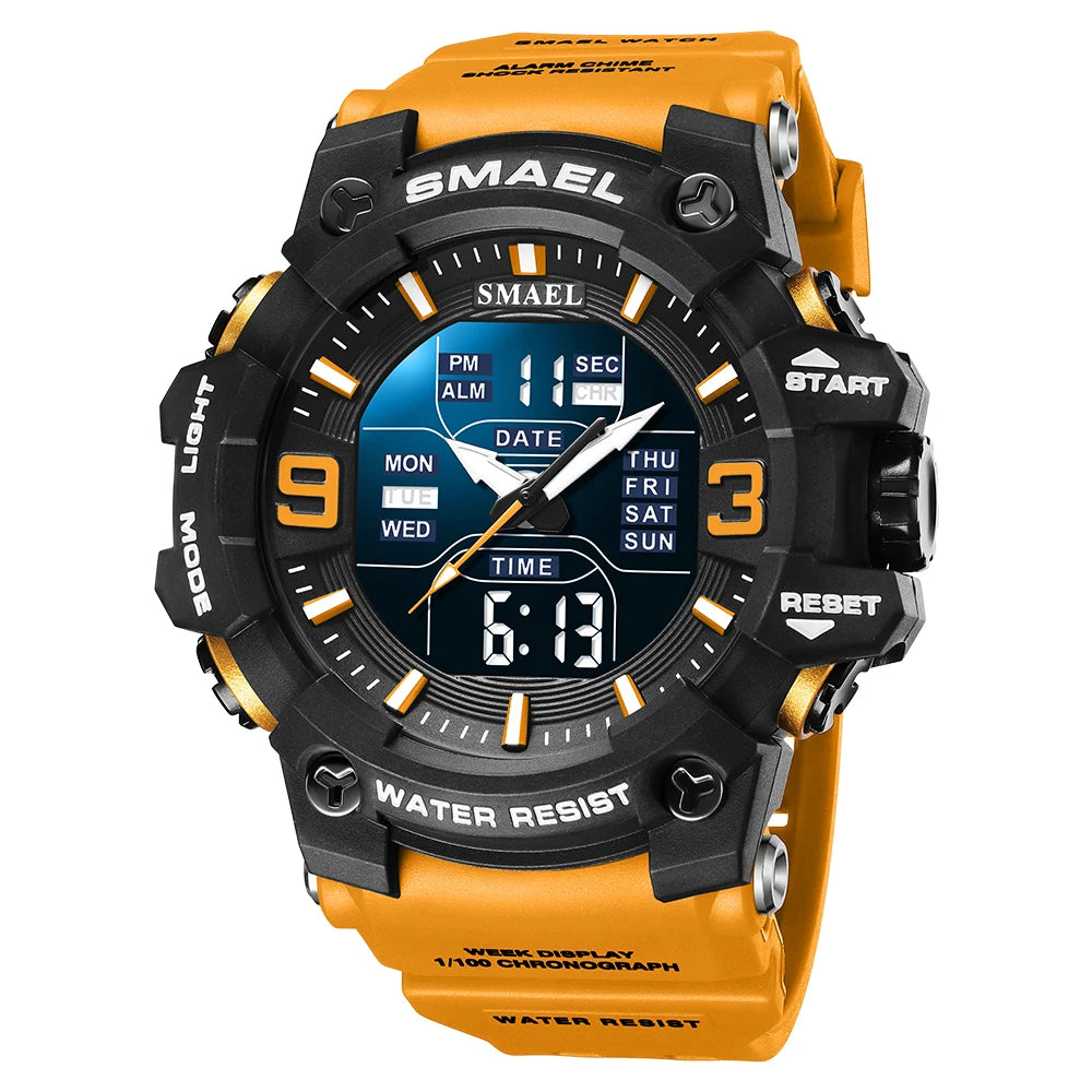 SMAEL Men's Oval Dual-Display Sport Watch (Ref. 8049B)