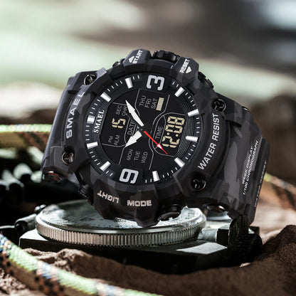 SMAEL Men's Oval Dual-Display Sport Watch (Ref. 8049B)