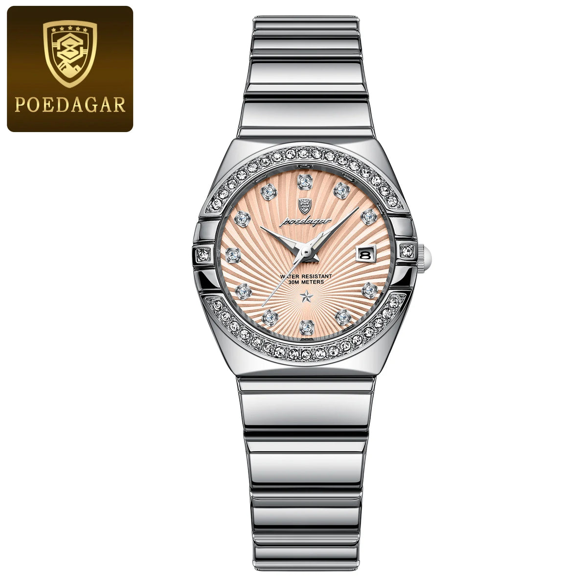 Women's Stainless Steel Watch, Complete Calendar