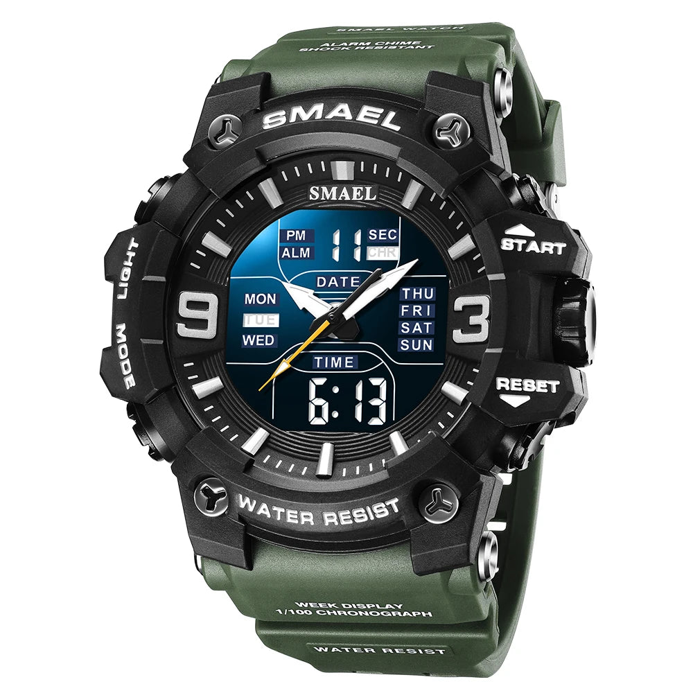SMAEL Men's Oval Dual-Display Sport Watch (Ref. 8049B)