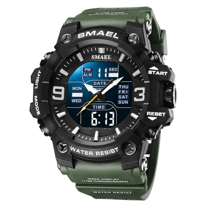 SMAEL Men's Oval Dual-Display Sport Watch (Ref. 8049B)