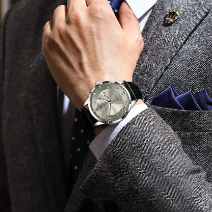 Men's Leather Watch (Ref. 978-D)